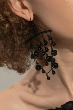 Tory Burch BLACK Earrings with pendants