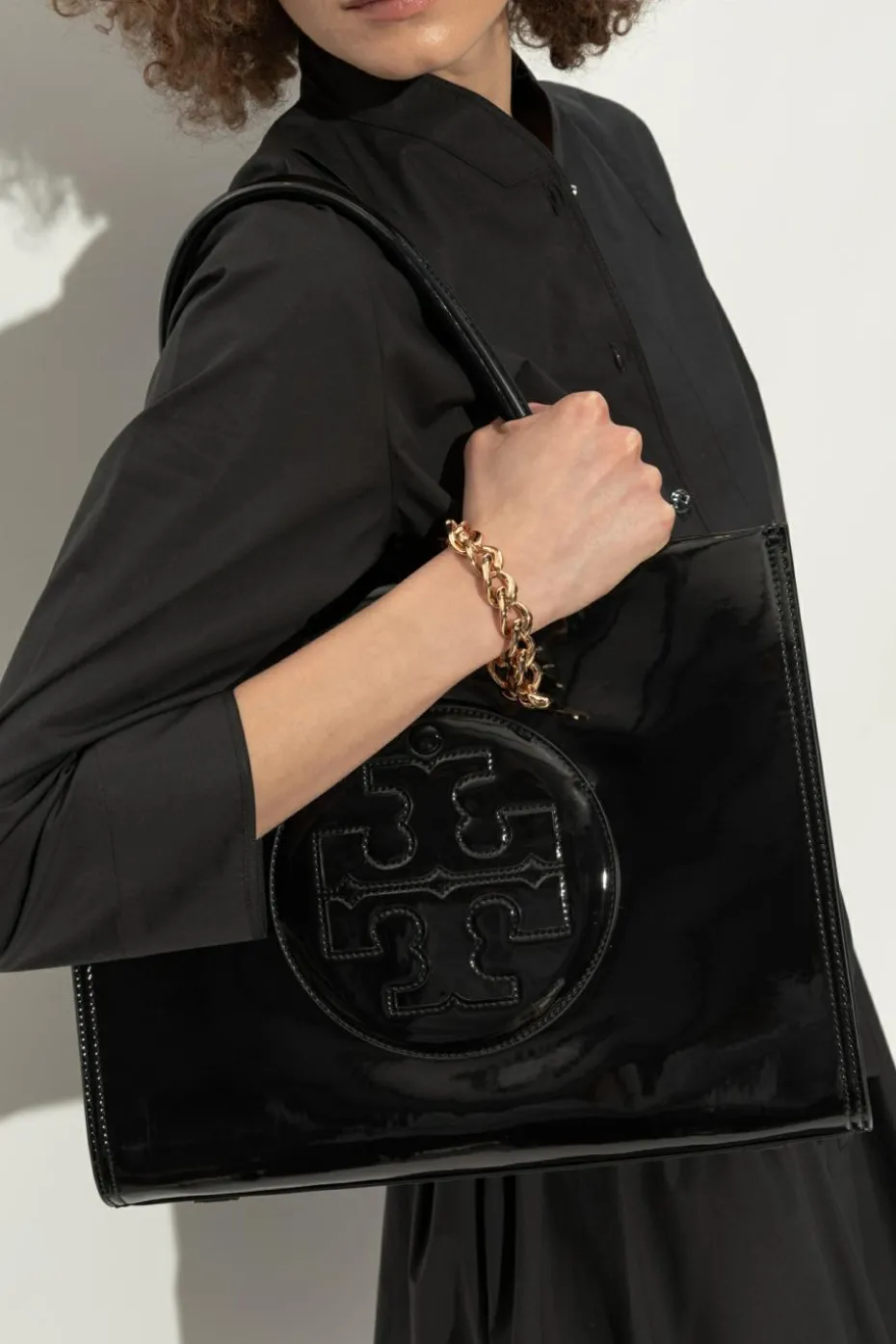 Tory Burch BLACK Ella Small shopper tote
