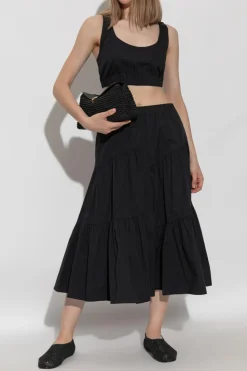 Tory Burch BLACK Flared skirt
