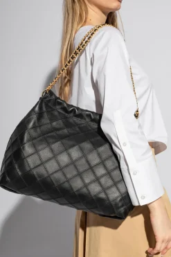 Tory Burch BLACK ‘Fleming Soft’ shoulder bag