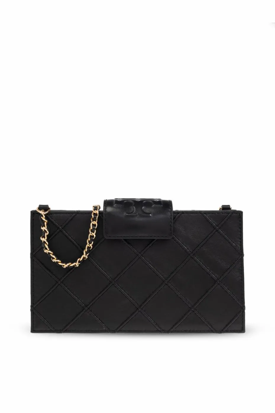 Tory Burch BLACK 'Fleming Mini' chain wallet