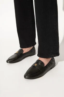 Tory Burch BLACK Leather loafers