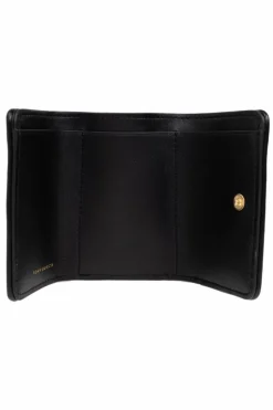 Tory Burch BLACK Leather wallet with logo
