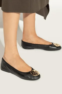 Tory Burch BLACK Leather ballet flats