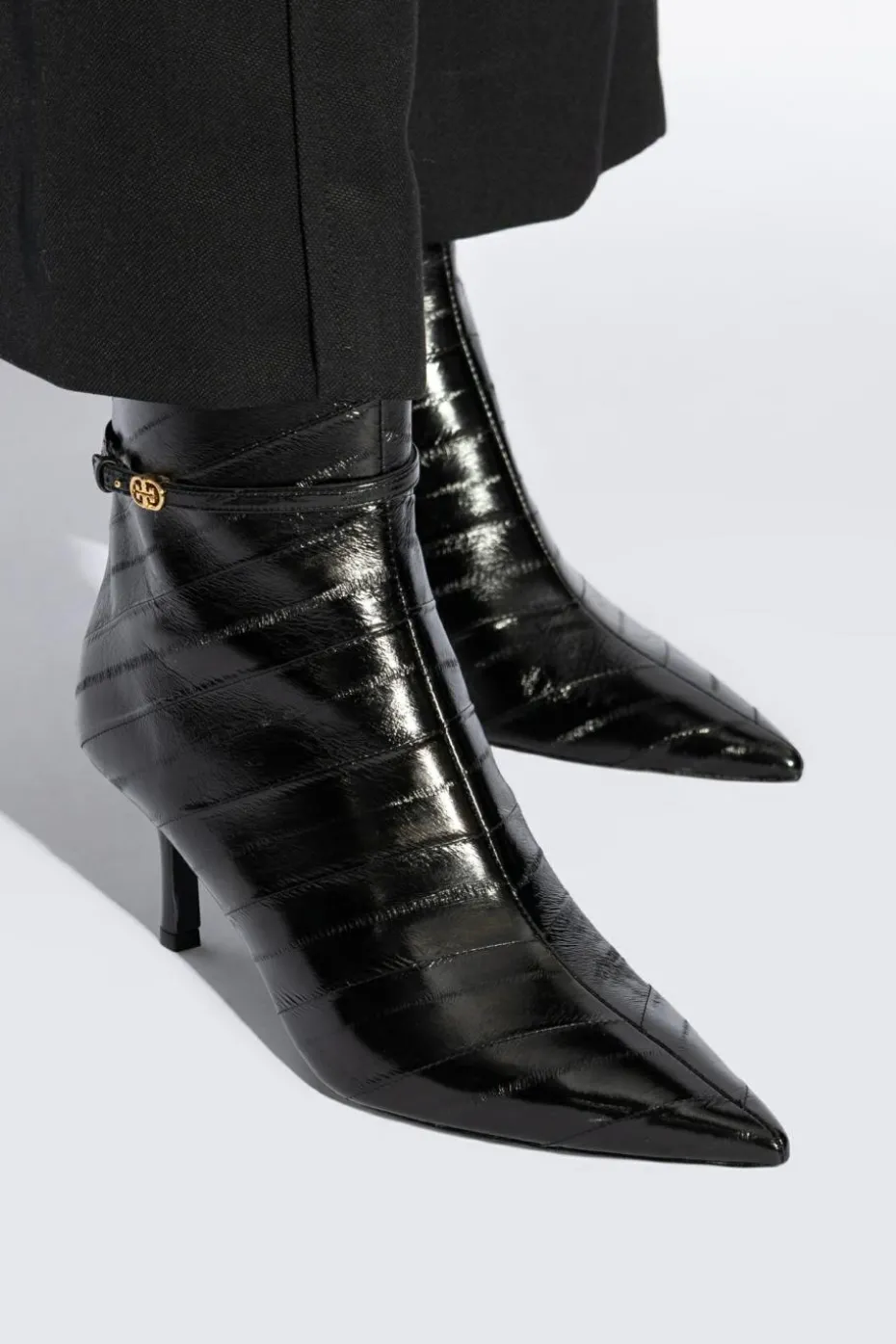 Tory Burch BLACK Leather ankle boots