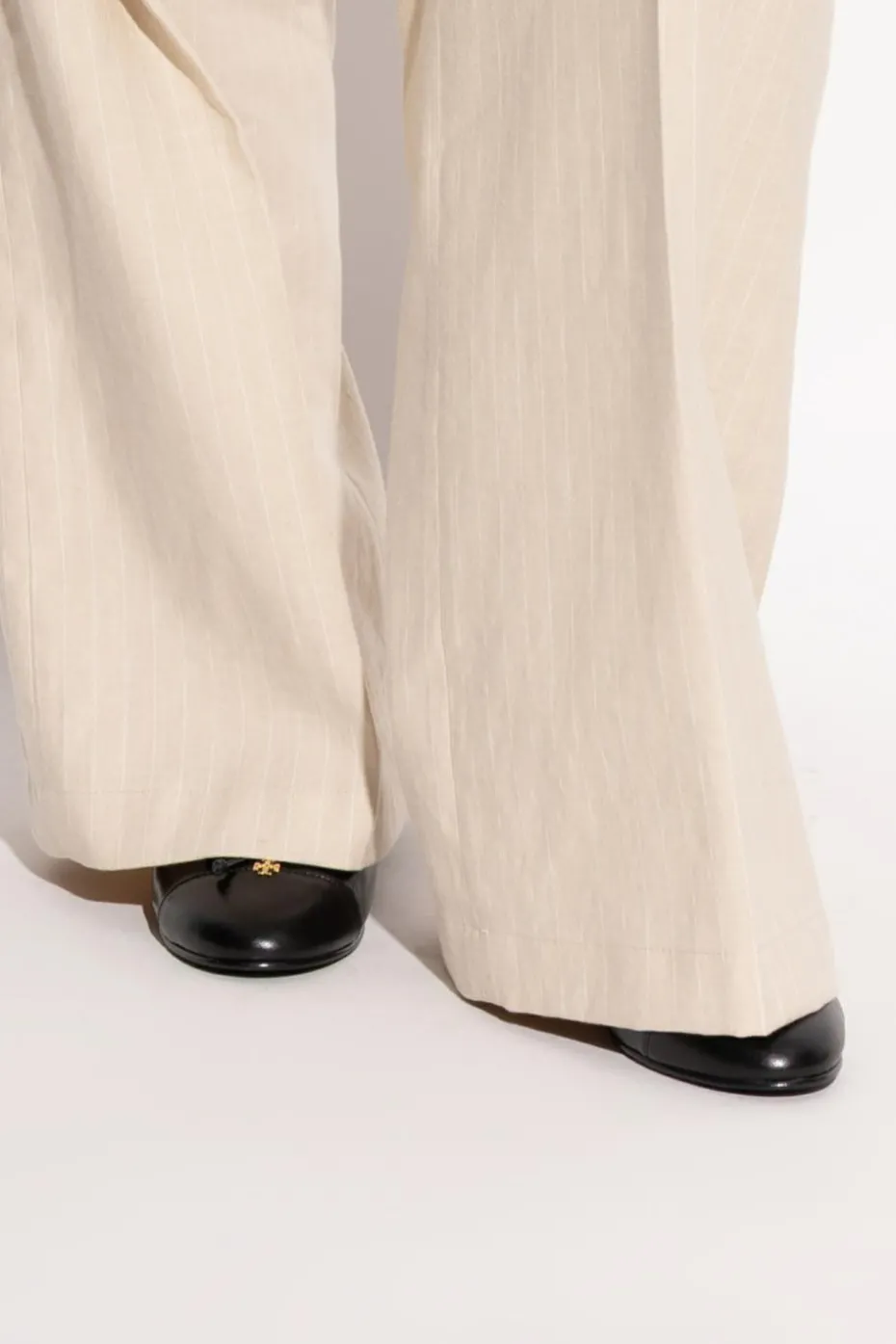 Tory Burch BLACK Leather ballet flats