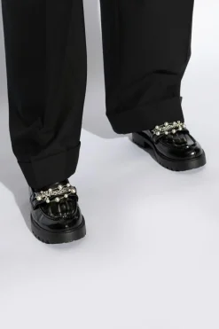 Tory Burch BLACK 'Lug' shoes type 'loafers'