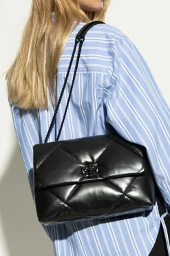 Tory Burch BLACK `Powder Coated` shoulder bag