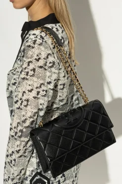 Tory Burch BLACK Shoulder bag Fleming