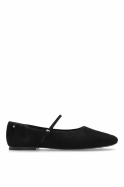 Tory Burch BLACK Suede ballet flats Mary Jane