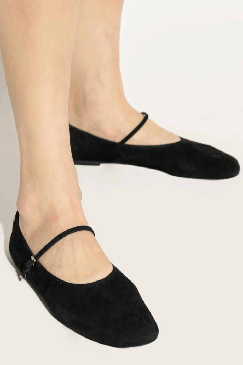 Tory Burch BLACK Suede ballet flats Mary Jane