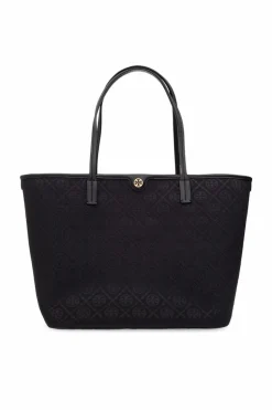 Tory Burch BLACK ‘T Monogram Zip’ shoulder bag