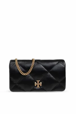Tory Burch BLACK Wallet Kira on a chain