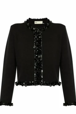 Tory Burch BLACK Wool Cardigan
