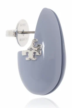Tory Burch BLUE Earrings with logo