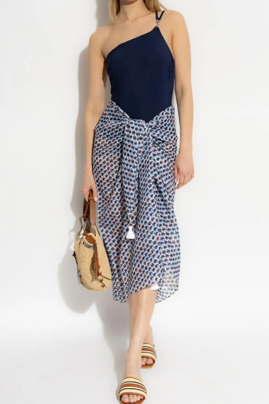 Tory Burch BLUE Printed Pareo
