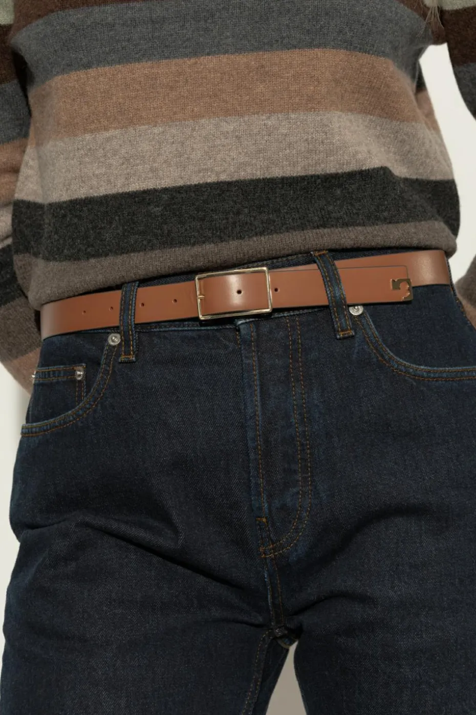 Tory Burch BROWN Leather belt