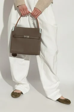 Tory Burch BROWN Shoulder Bag Lee Radziwill