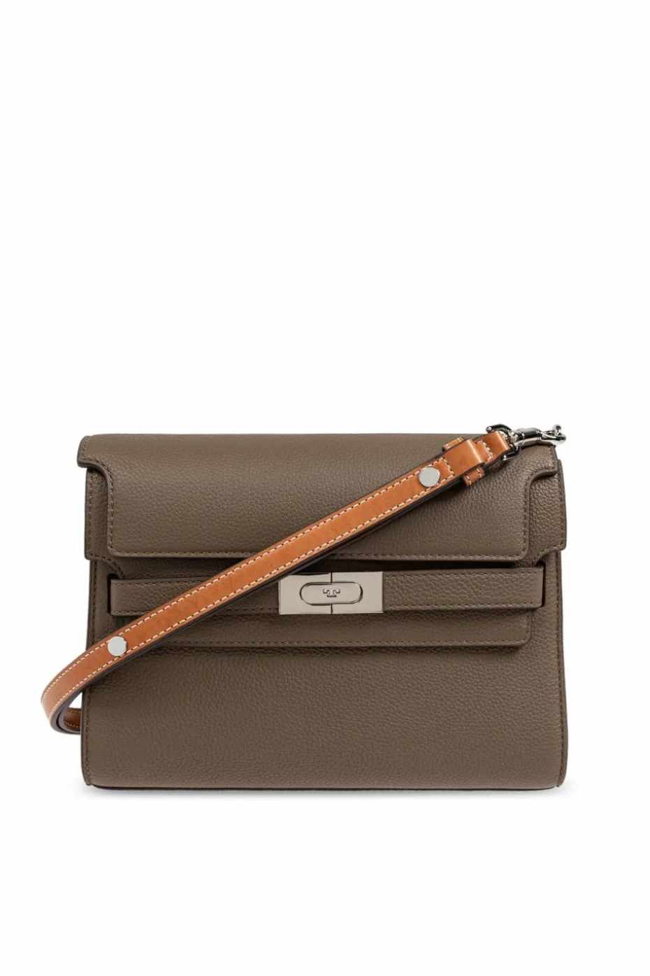 Tory Burch BROWN Shoulder Bag Lee Radziwill