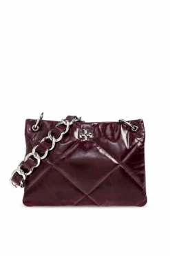 Tory Burch BURGUNDY Shoulder bag "Kira Diamond"
