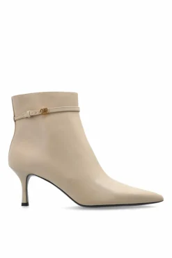 Tory Burch cream Ankle Boots Double T