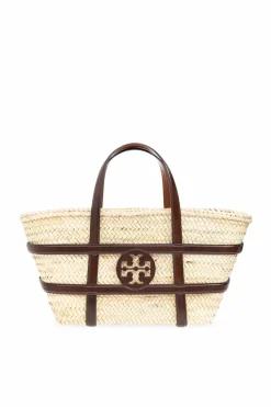 Tory Burch cream `Ella` shopper bag