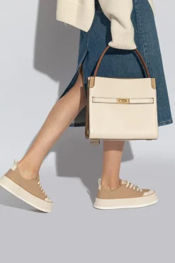 Tory Burch cream Lee Radziwill Small Shoulder Bag