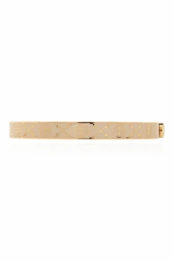 Tory Burch cream `T Monogram` Bracelet