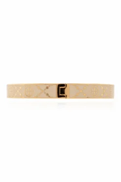 Tory Burch cream `T Monogram` Bracelet