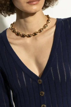 Tory Burch GOLD Brass necklace