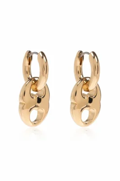 Tory Burch GOLD Earrings with engraved logo