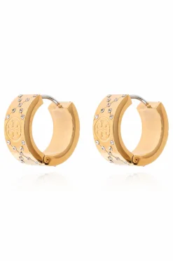Tory Burch GOLD Earrings T Monogram