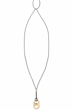 Tory Burch GOLD Leather necklace