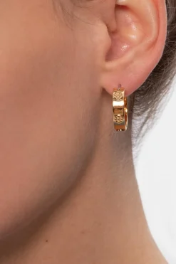 Tory Burch GOLD Logo-embossed earrings