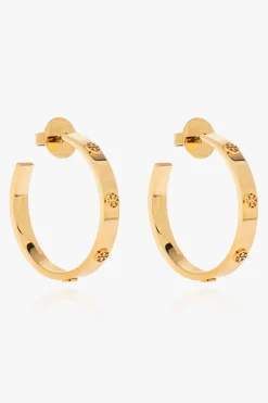 Tory Burch GOLD ‘Miller’ round earrings