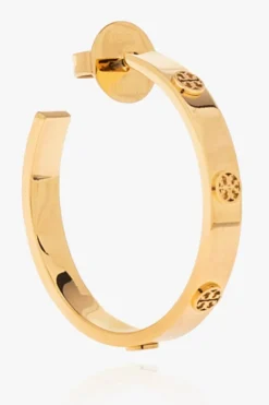 Tory Burch GOLD ‘Miller’ round earrings