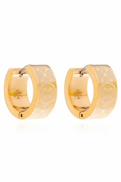 Tory Burch GOLD Monogrammed earrings