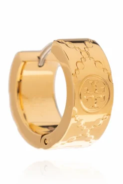 Tory Burch GOLD Monogrammed earrings