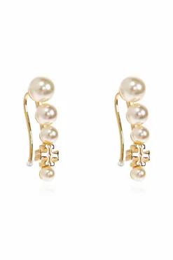 Tory Burch GOLD Pearl earrings