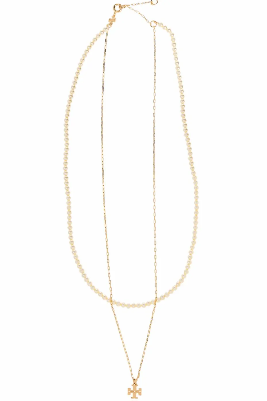 Tory Burch GOLD Pearl necklace