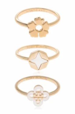 Tory Burch GOLD Set of three rings
