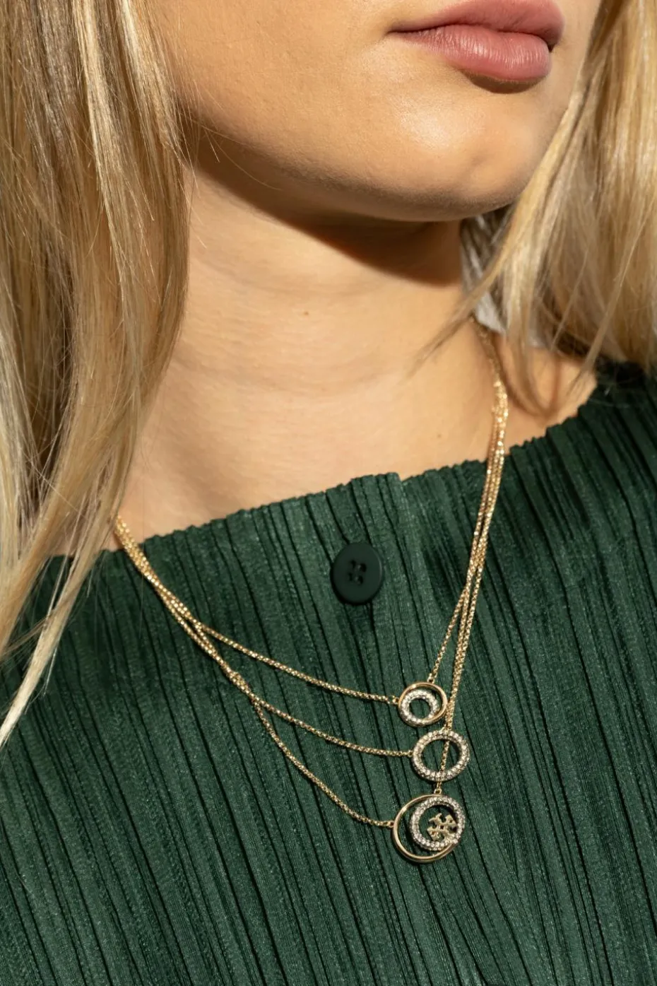 Tory Burch GOLD Triple Necklace