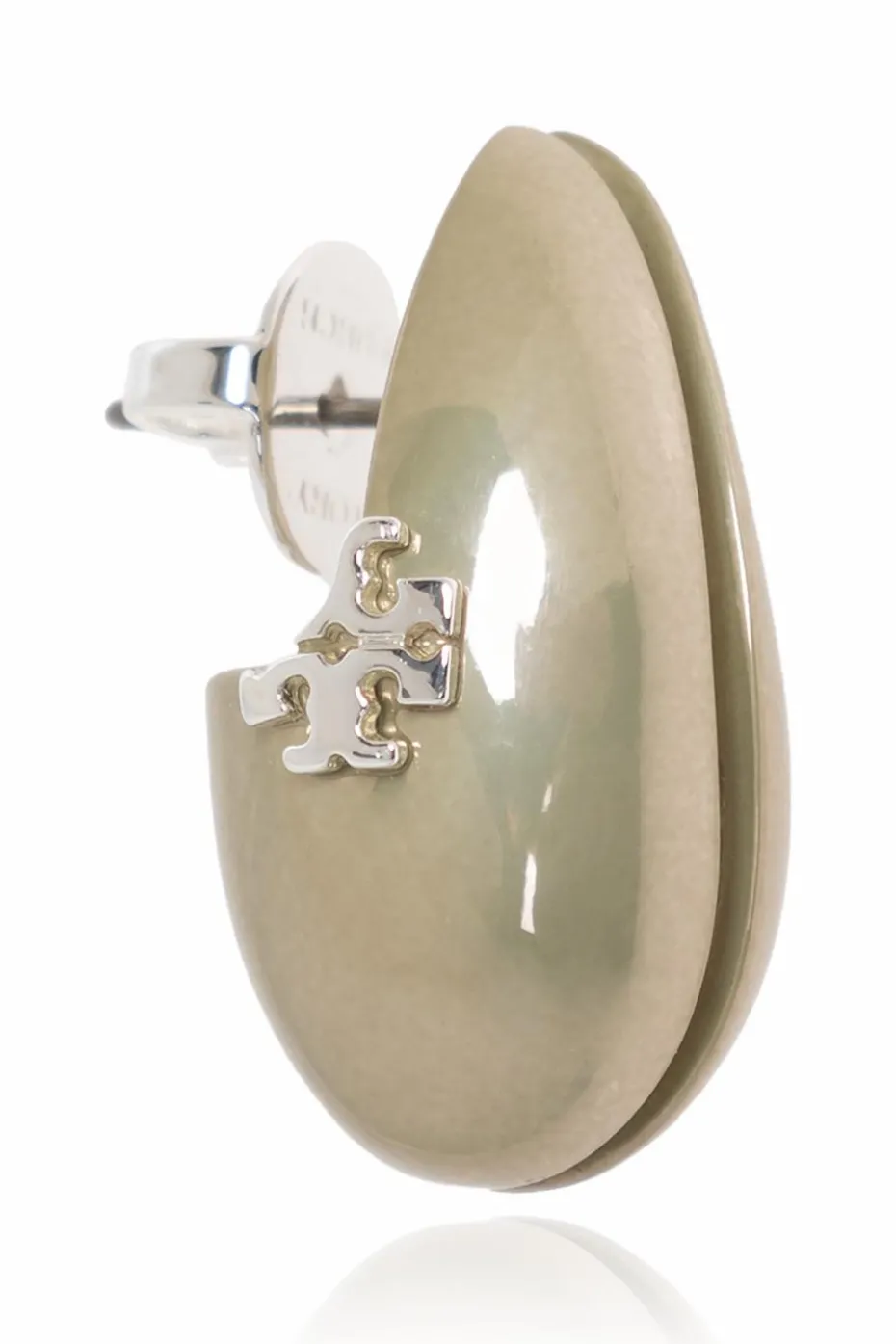 Tory Burch GREEN Earrings with logo