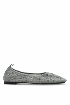 Tory Burch GREY Ballet flats with shimmering crystals
