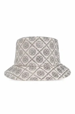 Tory Burch GREY Hat with shimmering appliqués