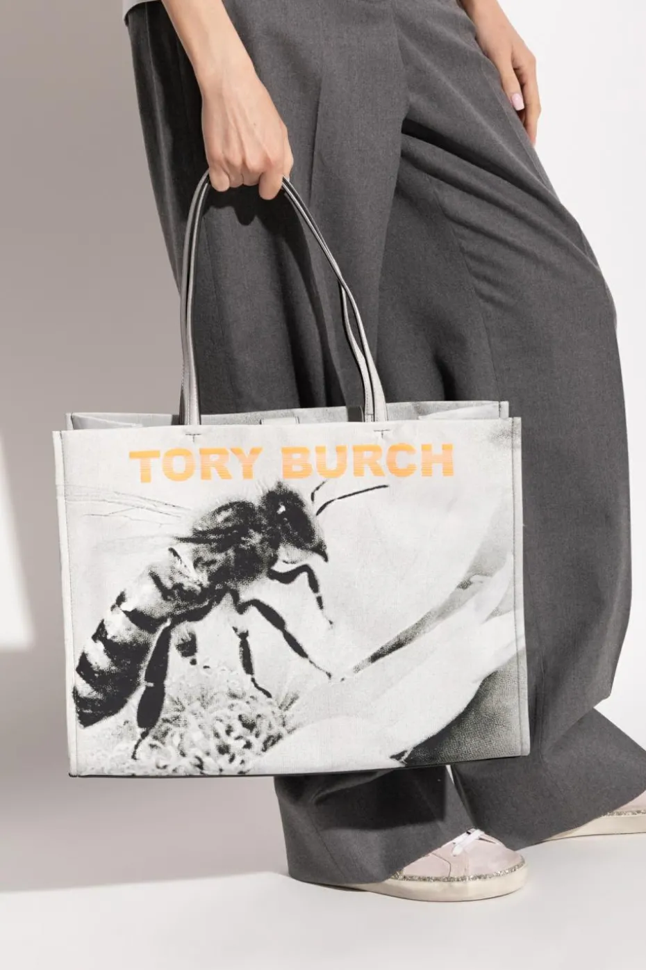 Tory Burch GREY Shopper bag "Ella"