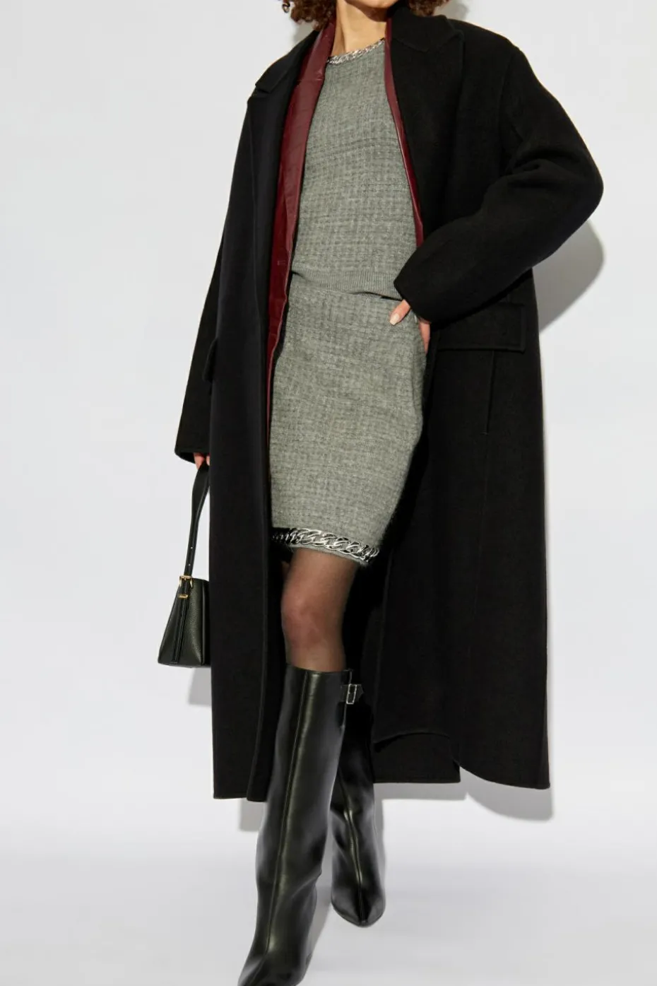 Tory Burch GREY Skirt with wool finish