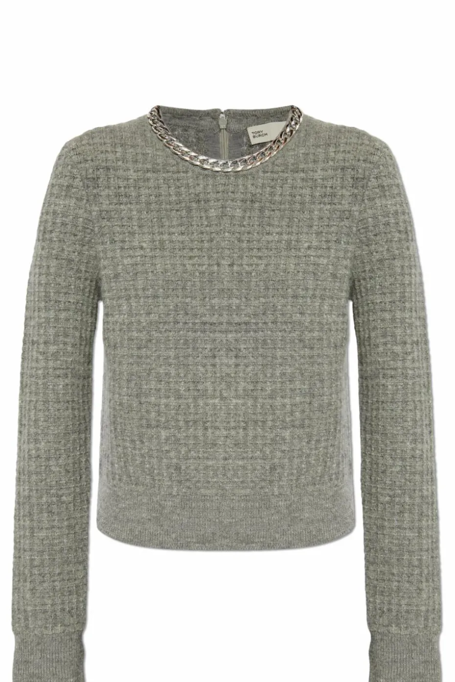 Tory Burch GREY Sweater with wool finish