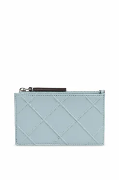 Tory Burch light blue Fleming Card Case