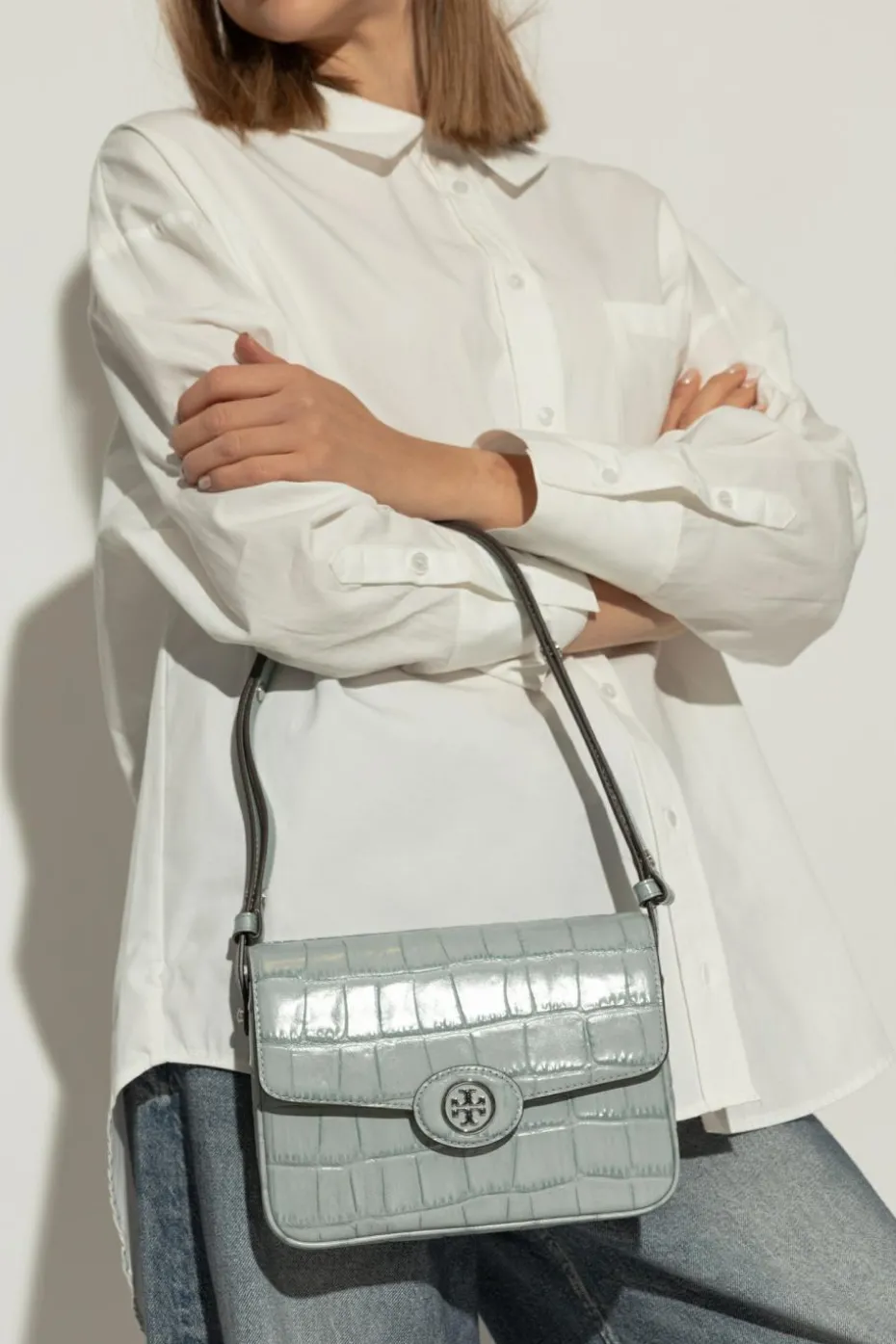 Tory Burch light blue Shoulder Bag Robinson